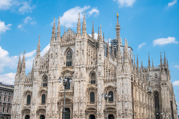 Fototapeta premium Milan Cathedral is the cathedral church of Milan in Lombardy, northern Italy