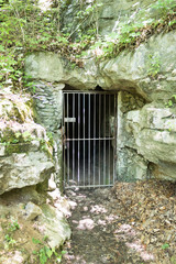 Steel Bar Door into Cave