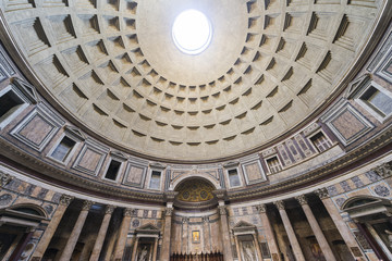 Interior of the Pantheon of Rome