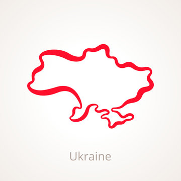 Ukraine - Outline Map