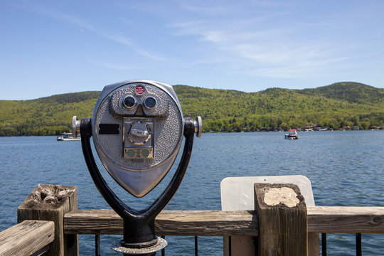 A viewer at Lake George - Powered by Adobe