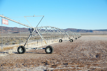 irrigation system in the field