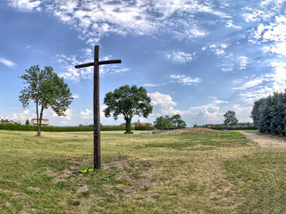 Cross on the field 