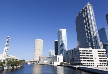 Fototapeta na wymiar Tampa's Downtown District