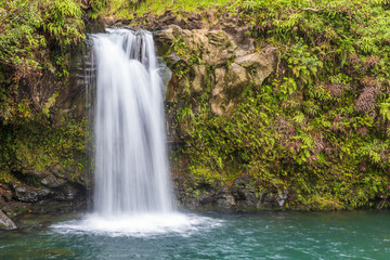 Fototapeta na wymiar Scenic Tropical Maui Waterfall