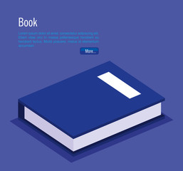 books school isometric icons vector illustration design