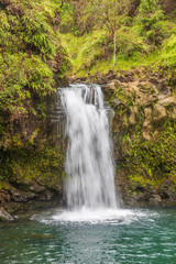 Fototapeta na wymiar Scenic Tropical Maui Waterfall