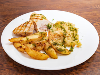 meat with potatoes