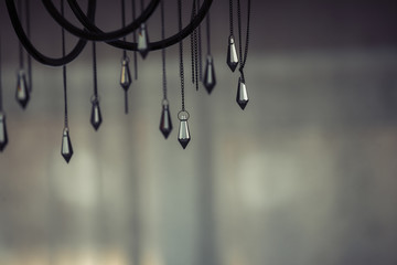 Fototapeta na wymiar chandelier close-up in the apartment