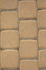 Wall from yellow bricks background,