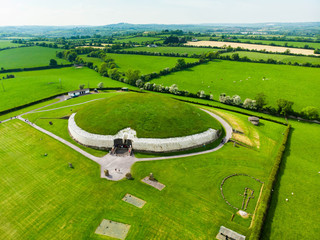 Newgrange, a prehistoric monument built during the Neolithic period, located in County Meath,...