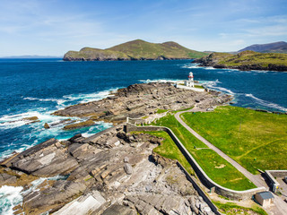 Beautiful view of Valentia Island Lighthouse at Cromwell Point. Locations worth visiting on the...