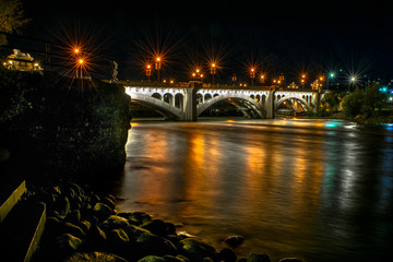 Centre Street Bridge in the Still of the Night