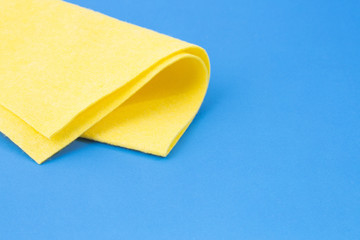 Yellow cleaning cloth sponge surface pattern