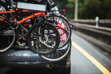 Driving with Hitch Bike Rack