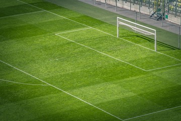 Football Pitch Closeup