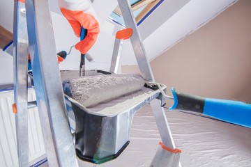 Paint Bucket and Roller