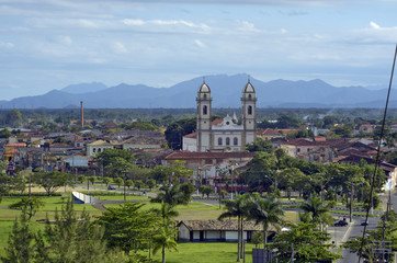 Fototapeta na wymiar Panoramic view of Iguape city. Brazil