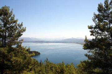 Koycegiz Lake in Mugla, Dalyan, Turkey