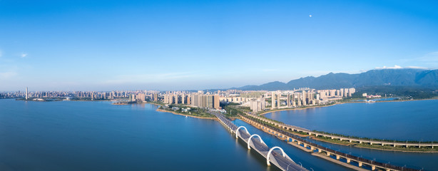beautiful jiujiang cityscape panorama