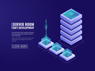 Digital,technology,,data,server,,cloud,storage,,encryption,and,security,,database,icon