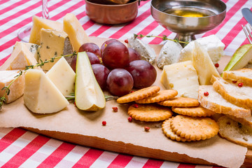 Cheese plate italian food