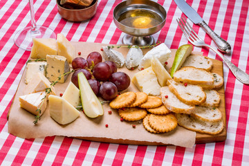 Cheese plate italian food
