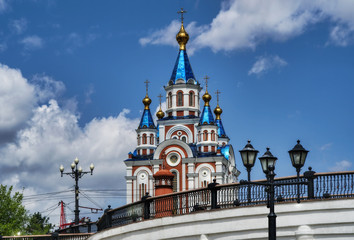 Obraz premium Russian Federation, Khabarovsk city, Grado-Khabarovsk Cathedral of the Assumption of the Mother of God 