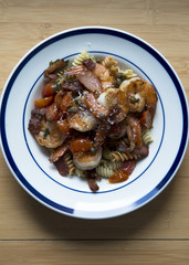 Shrimp pasta 