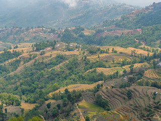 Fototapeta na wymiar Mountain view at Nagarkot, Nepal