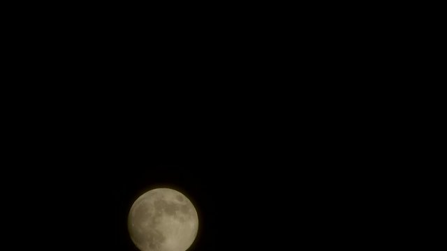 月・満月・タイムラプス・4k