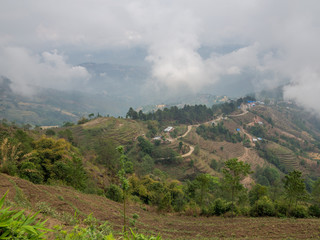 Mountain view at Nagarkot, Nepal