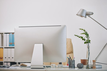 Empty workplace of businessman