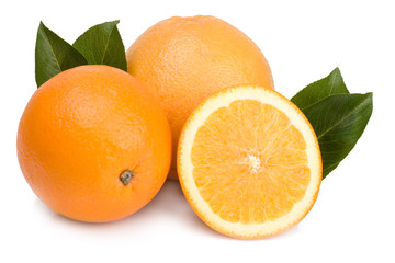 Citrus isolated on white