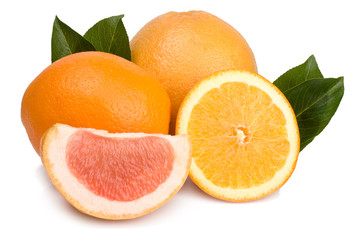 Fototapeta na wymiar Citrus isolated on white