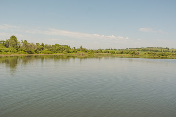 Obraz na płótnie Canvas Lake in summer. Pond in the summer.