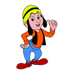 Goof Geek Mascot Design Vector