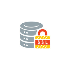 Ssl Database Logo Icon Design