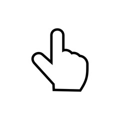 One finger click vector icon