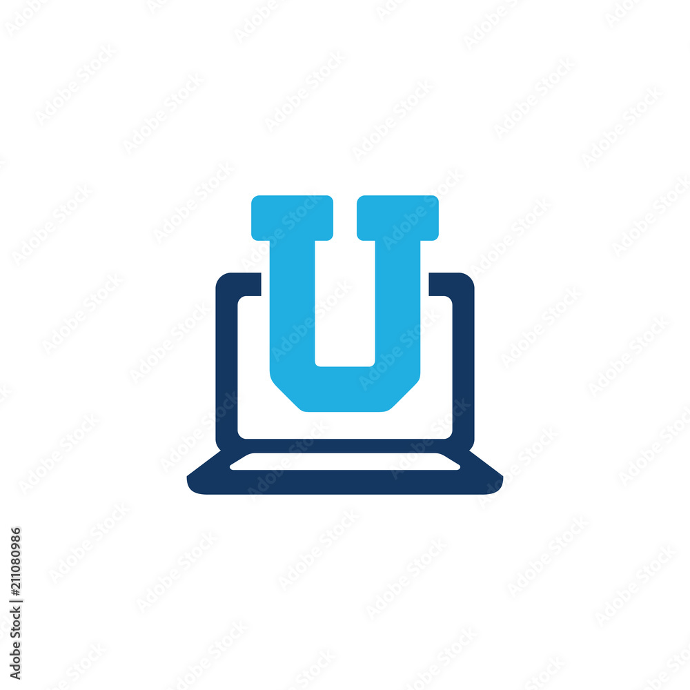 Sticker Online Education Logo Icon Design