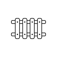 Fence vector icon