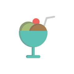 Ice Food And Cake Logo Icon Design
