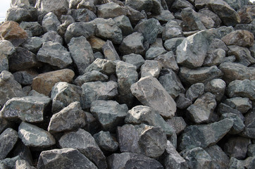 large rock pile