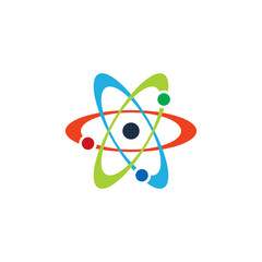 Atom Science Logo Icon Design