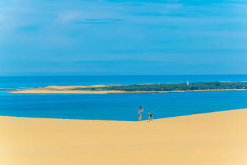 Dune du Pilat, the biggest sand dune in Europe, France