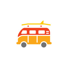 Van Summer Logo icon Design