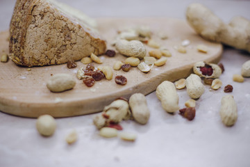 Cake with nuts
