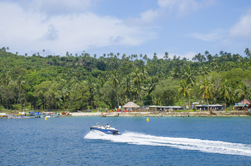 The beautiful landscape of Andaman and the Nicobar Islands in India
