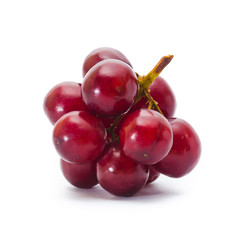 red grape isolated on white