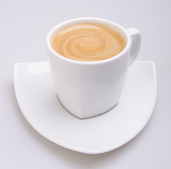 cup of coffee on background